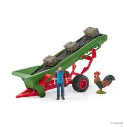 Schleich 42377 Farmer z taśmociągiem na siano (SLH 42377) - 1